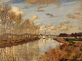 Argenteuil Seen from the Small Arm of the Seine 2 by Claude Monet